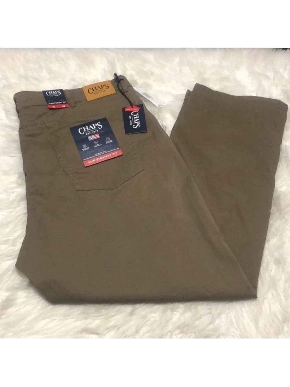 Chaps Slim Straight Chino Pants Sz 44 X 32